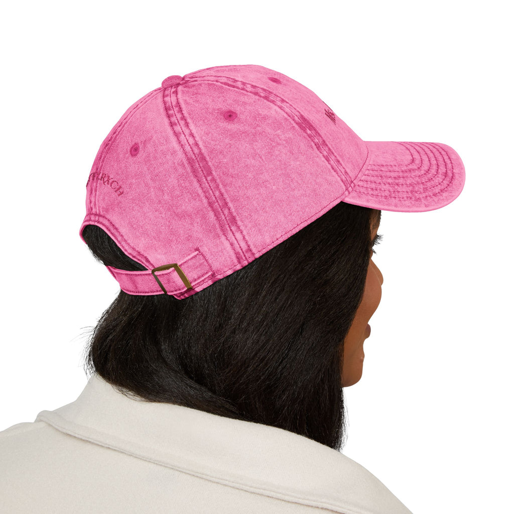 She's The Vibe: Denim Dad Hat w/ Adjustable Slider-'Ms. UnF*ckwitable'