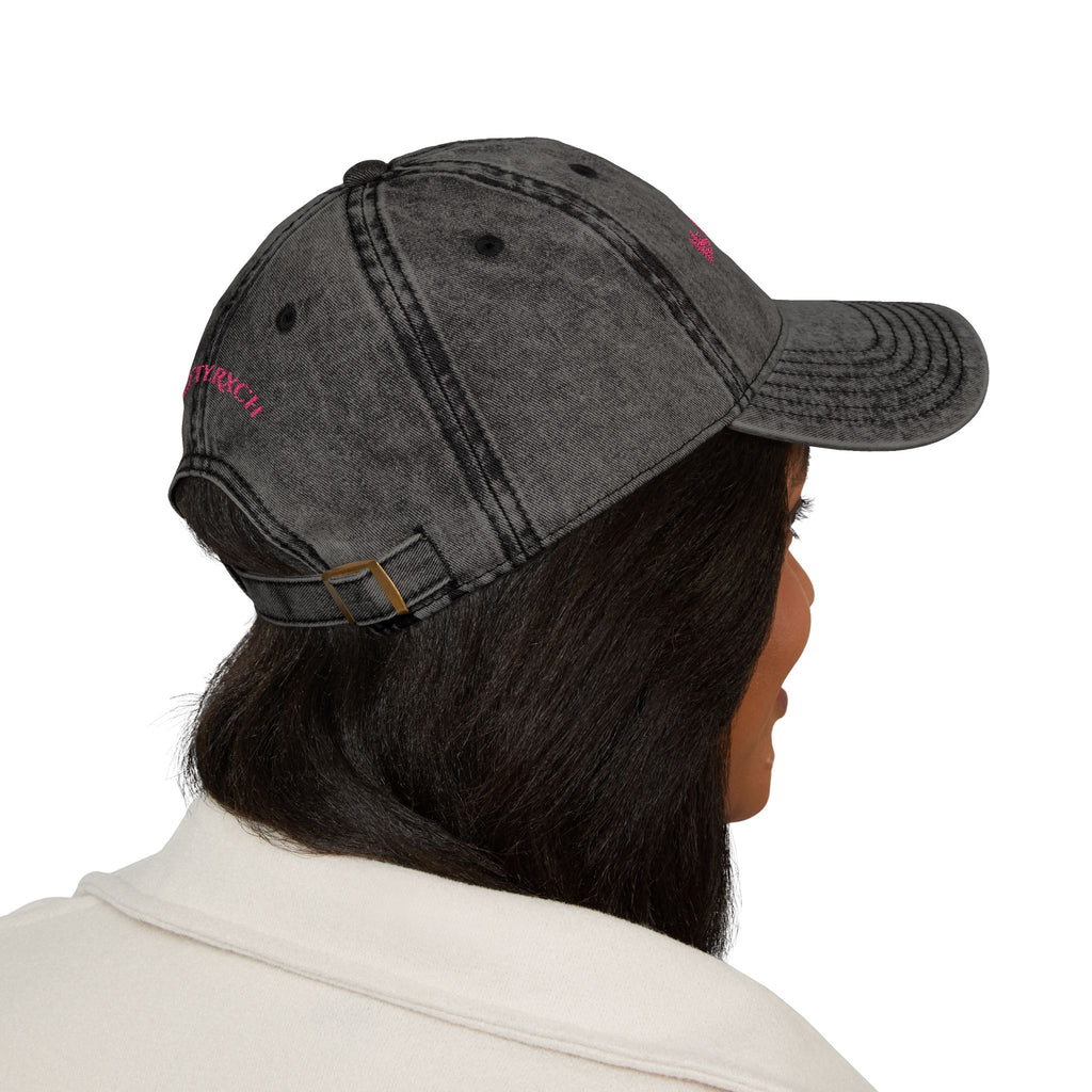 She's The Vibe: Denim Dad Hat w/ Adjustable Slider-'Ms. UnF*ckwitable'