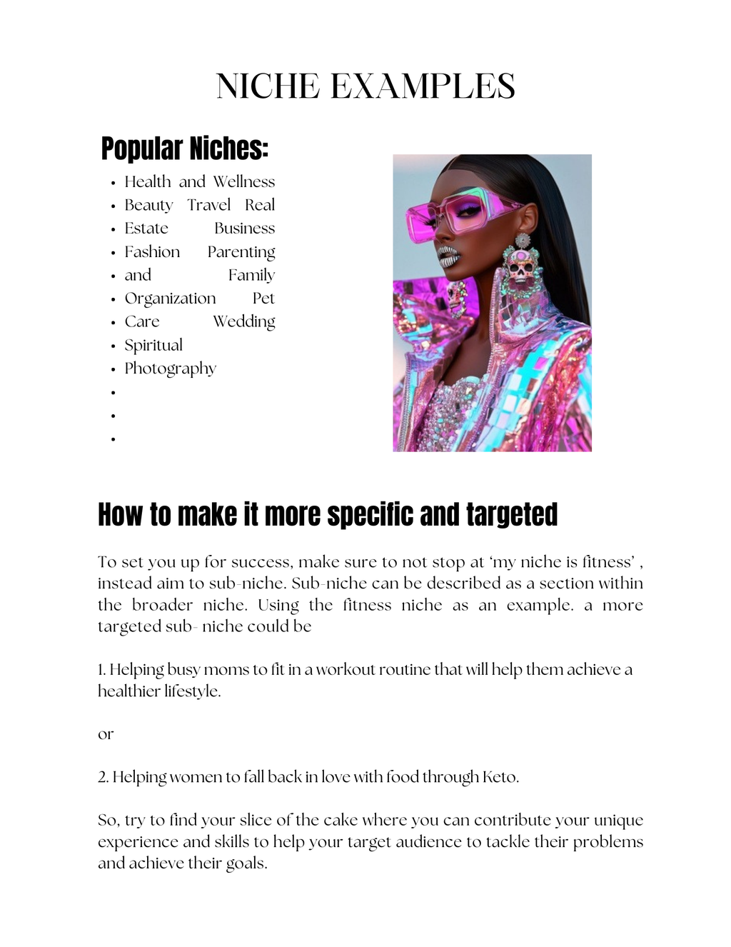 Find Your Niche EBook & Workbook